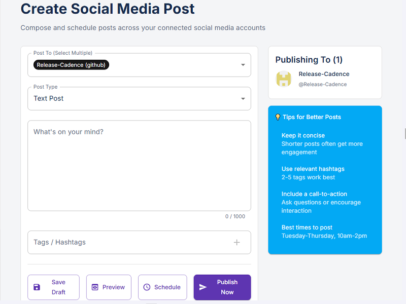Release Cadence Social Post